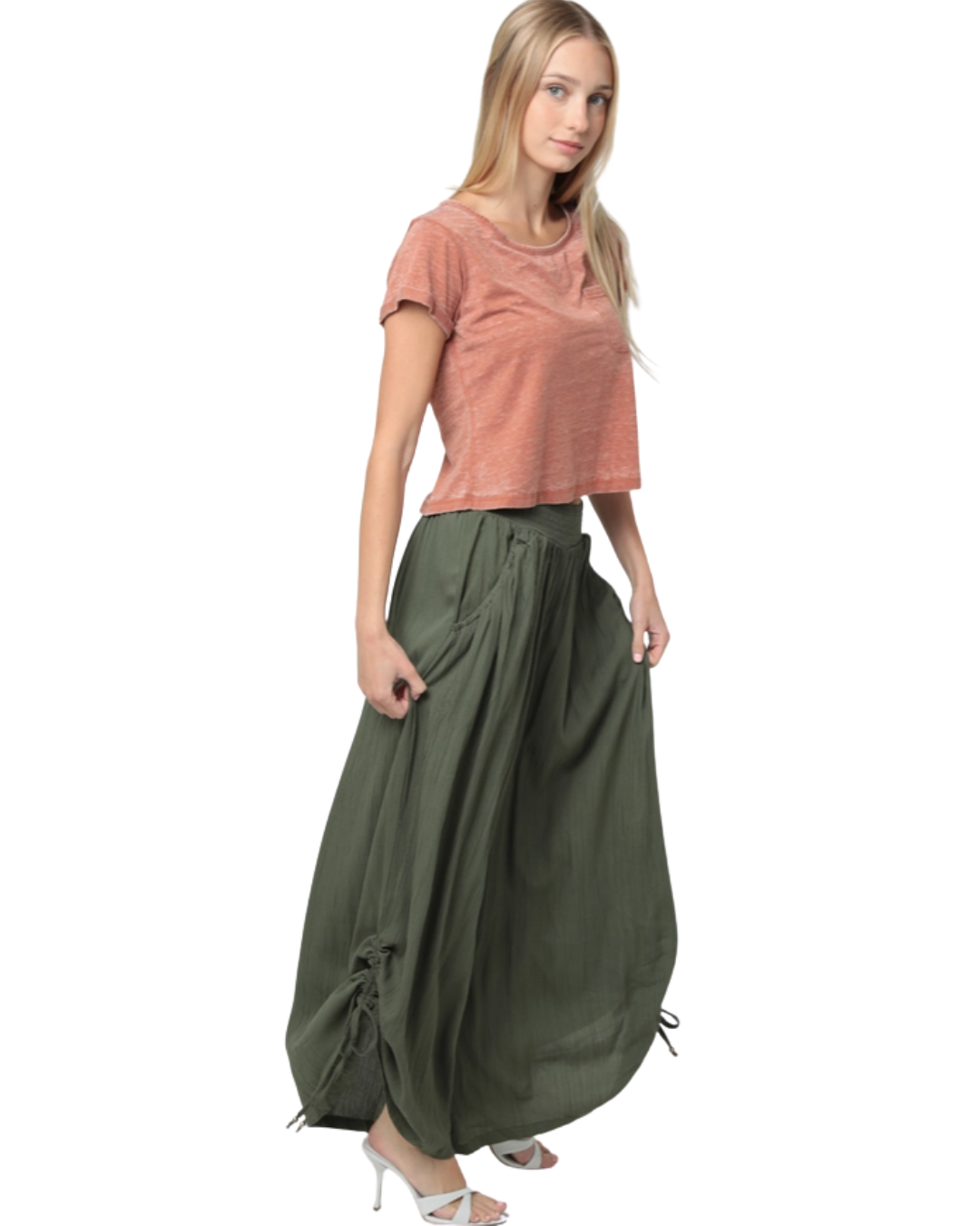Side Scrunch Harem Pants