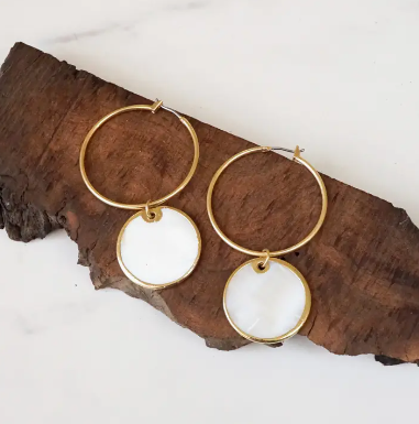 Gold Shell Earrings