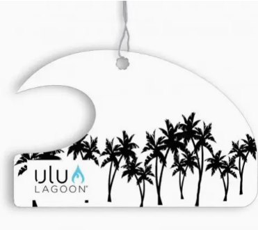 Black Palm Trees Ulu Lagoon Air Freshener