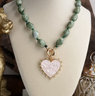 Green Heart Necklace