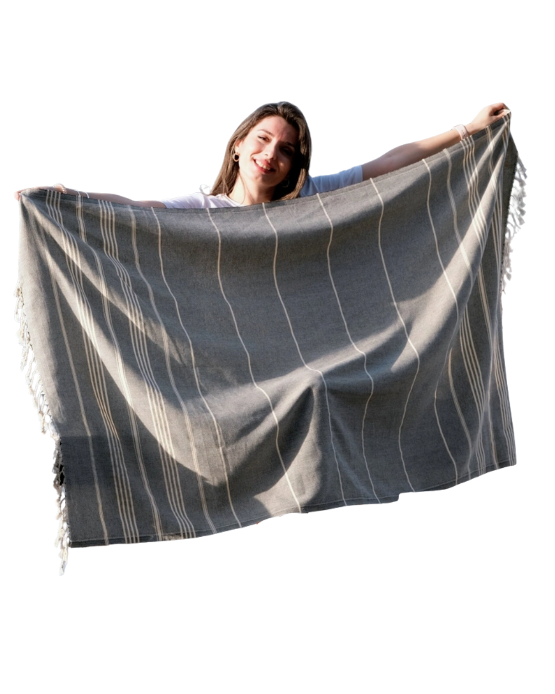 Black Sand Free Beach Towel