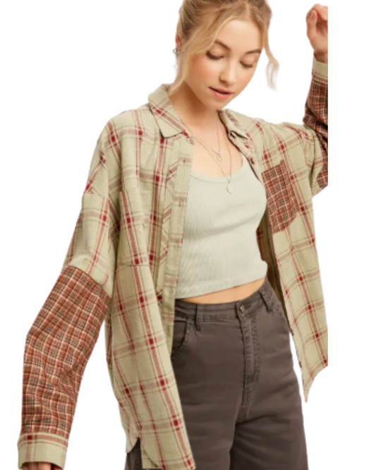 Faryn Flannel Top