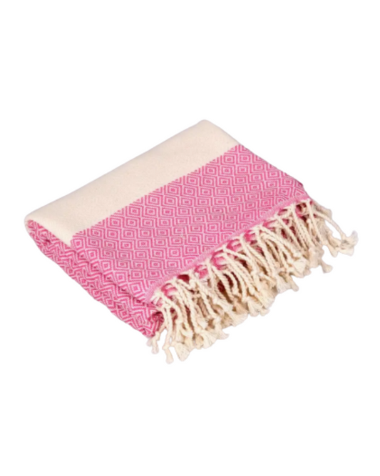 Hot Pink Sand Free Beach Towel