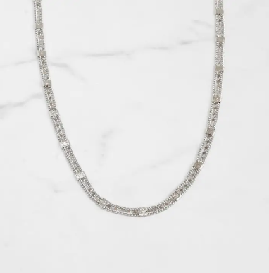 Fused Silver Necklace