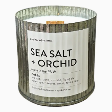 Sea Salt + Orchid Candle