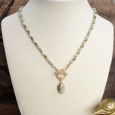 Mint Stone Necklace