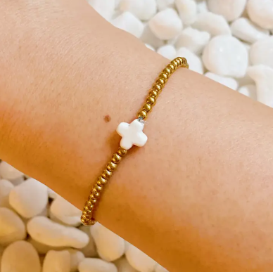 So Very Blessed White Bracelet
