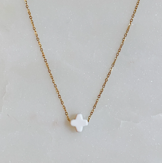 So Very Blessed White Necklace