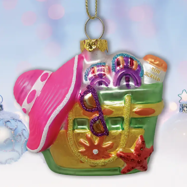Coastal Beach Bag Ornament