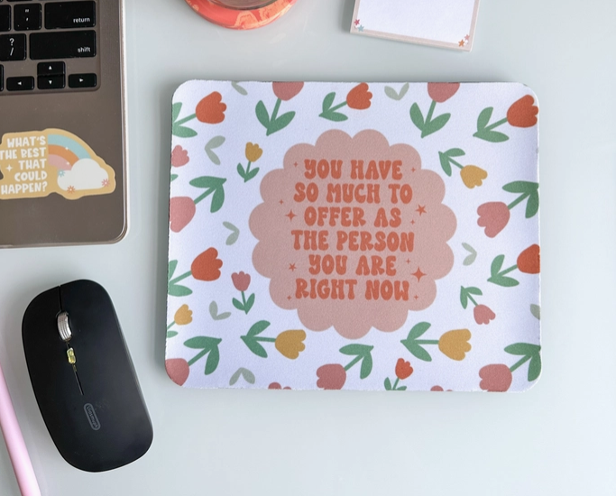 Boho Floral Mousepads