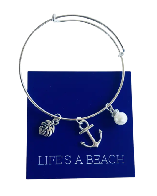 Anchor Charm Bangle