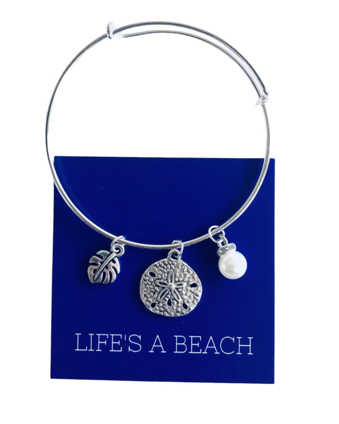 Sand Dollar Charm Bangle