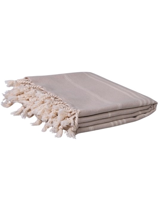 Beige Sand Free Beach Towel